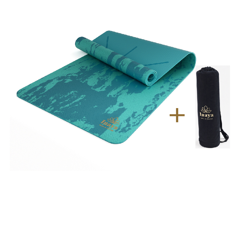 Tapis Inaya Blue Lagoon + Sac de Transport